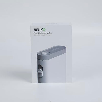Nelko Label Maker Machine with Tape, P21 Portable Bluetooth Label Printer, Wireless Handheld Sticker Maker Mini Label Makers with Multiple Templates for Organizing Storage Barcode Office Home, White