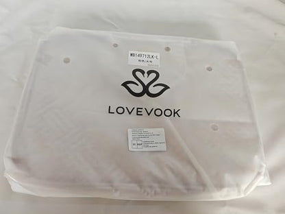 LOVEVOOK Toiletry Bag Hanging Travel Wash Bags for Women, Waterproof Toiletries Makeup with Hook, Cosmetic Organizer Ladies Large, for Full Sized Container