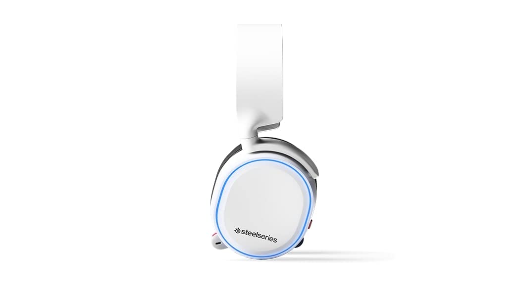 SteelSeries Arctis 5 Gaming Headset - RGB Illumination - DTS Headphone: X v2.0 Surround for PC and PlayStation 5, PS4 - White