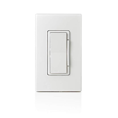Leviton Decora Smart Switch, Wi-Fi 2nd Gen, Neutral Wire Required, Works with Matter, My Leviton, Alexa, Google Assistant, Apple Home/Siri & Wired or Wire-Free 3-Way, D215S-1RW, White
