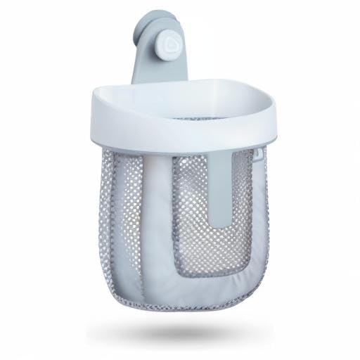 Munchkin Super Scoop Baby Bath Toy Storage Basket & Net | Removable Wall Hanging Bath Tidy | Baby Bath Caddy & Bath Organiser Rack | Shower Bath Toy Holder | Bathroom Toy Net with Suction Cup & Handle