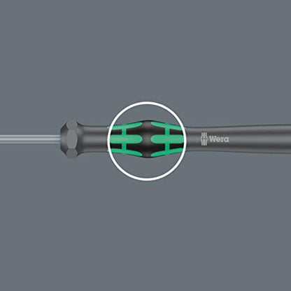 Wera 2035/6 B Kraftform Micro Screwdriver Set, for electronic applications, PH/SL, 6 Piece, 05118152001, Silver