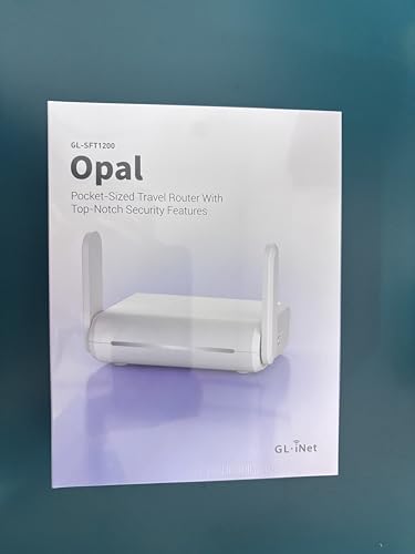 GL.iNet GL-SFT1200 (Opal) Portable Wifi Router for Travel, Wireless Access Point, Pocket Wifi 5 Abroad, Secure Vpn Router, Mobile Wireless Routers for Modem, Mini Routers for Hotel, Plane, Openwrt