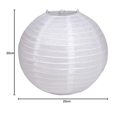 Matissa 16"(40CM) Pack of 3 Paper Lantern Wedding Party Decoration Craft Lamp Shade (White)