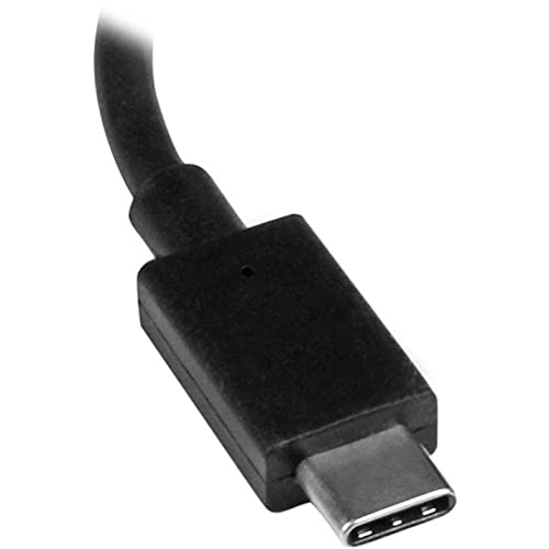 StarTech.com CDP2HD USB-C to HDMI Video Adapter Converter - 4K 30Hz - Thunderbolt 3 Compatible - USB 3.1 Type-C to HDMI Monitor Travel Dongle Black,9mmx23mmx147mm