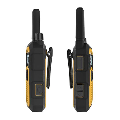 Retevis RB48 Heavy Duty Walkie Talkies, Waterproof Two Way Radio, Advanced Triple Proof, 2000 mAh, Emergency, 2 Way Radio Long Range for Job Site (4 Pack) Yellow
