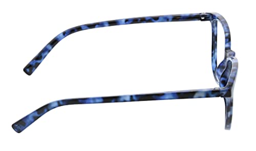 peepers by peeperspecs womens Bengal Blue Light Blocking Reading Glasses, Navy Tortoise, 54.9 US