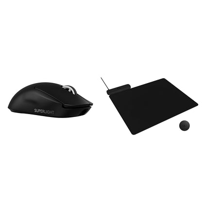 Logitech G PRO X SUPERLIGHT 2 Wireless Gaming Mouse, 60g Pro-Grade with 5 Programmable Buttons, 44k DPI Sensor, 8kHz Report Rate, USB-C Charging for PC/Mac - Black
