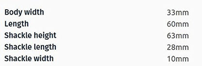 Squire Heavy Duty Padlock CP60/2.5 - Toughest Long Shackle 5 Wheel Combination Padlock, Alloy Steel, Corrosion Resistance, Weatherproof - Blue, 2.36 in