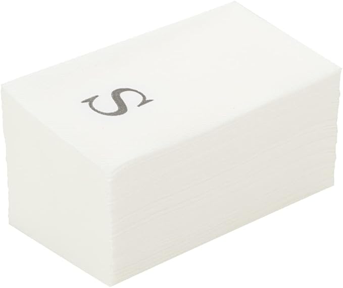 Luxenap 15.8 X 7.9 Inch Linen-Feel Guest Towels, 2000 Lettered Hand Towels