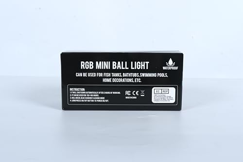 DeeprBlu Floating Pool Light, IP68 Waterproof Hot Tub Lights, RGB Colour Changing LED Bathtub Lights, Bath Lighting Up Ball Light for Kids Gift, Indoor and Outdoor Decor-4pcs