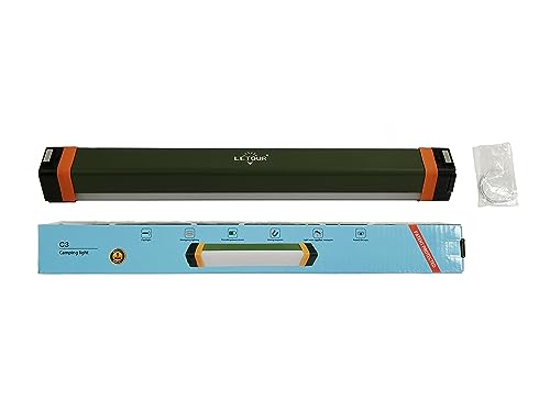 Camping Light, LETOUR Rechargeable Magnetic Light 4 Modes Tent Light USB Rechargeable Camping Lantern, 1200mAh 2000Lumens Power Bank Emergency Light for Outdoor Camping, Power Outage