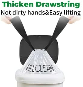 ALLCLEAN Small Trash Bags 4 Gallon