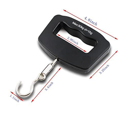 Luggage Scale, Large Handle, Electronic Luggage Scale, High Precision Carrying, 110lbs/50kg, Hook Rotates 360°, Travel Airport Checked Luggage Baggage, Avoid Extra Charges for Your Over Weight