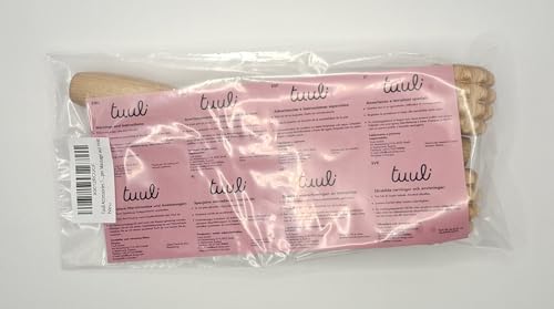 Tuuli Accessories - T-Shape Massage Roller, Body and Face Roller, Multi-Functional Facial Massager, Helps Ease Muscle Tension and Supports Skin Health, Wooden Roller Massager Tool