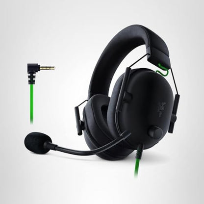 Razer BlackShark V2 X Gaming Headset: 7.1 Surround Sound - 50mm Drivers - Memory Foam Cushion - For PC, PS4, PS5, Switch - 3.5mm Audio Jack - Black