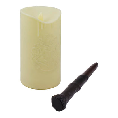 Harry Potter Hogwarts LED Candle with Wand Remote - Officially Licensed Wizarding World Merchandise, Great Hall Battery Powered Candlelight Decor for Themed Events | Paladone