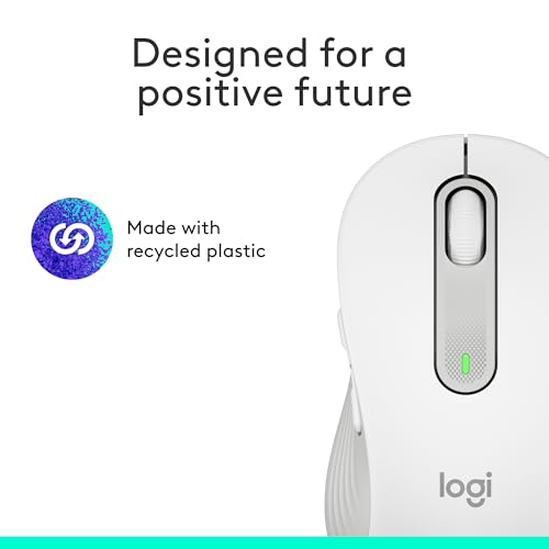 Logitech Wireless Mouse Signature M650 L Full Size - Large Hands, 2-Year Battery, Silent Clicks, Customizable Buttons, Bluetooth, PC/Mac/Chromebook - Black, Right-Handed, Large