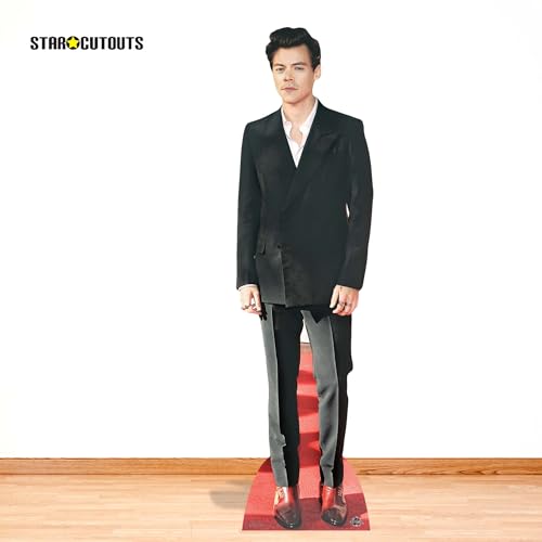 Star Cutouts Ltd Harry Styles Red Shoes Post 1 Direction Lifesize Cardboard Cutout Height 182cm for Fans, Friends & Family, CS734, 3 x 49 x 182 cm
