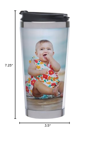 Thermo-Temp Photo Stainless Steel Travel Tumbler - Create Your Own