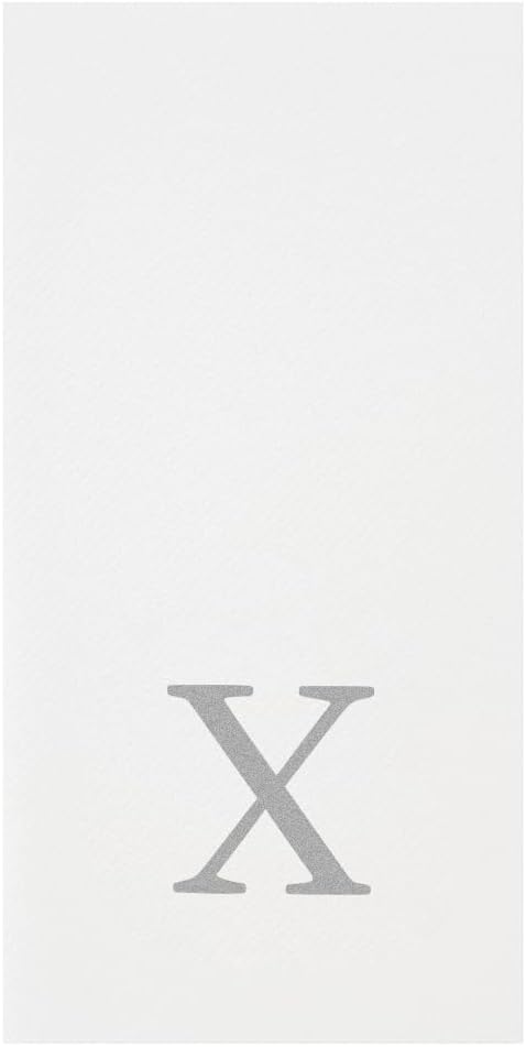 Luxenap 15.8 X 7.9 Inch Linen-Feel Guest Towels, 50 Lettered Hand Towels