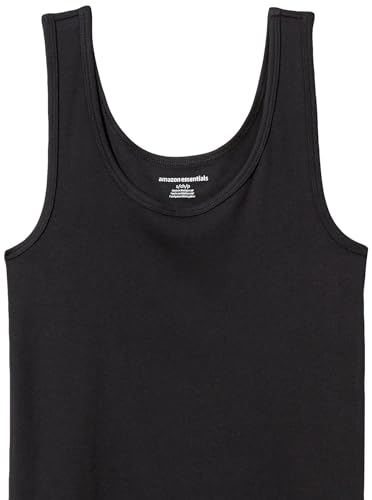 Amazon Essentials Women's Slim-Fit Vest, Pack of 2, Black/White, M