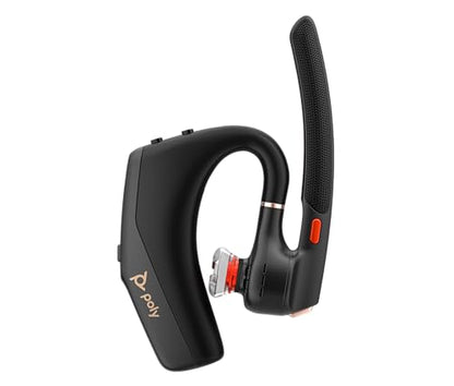 Poly Voyager Legend 50 UC Bluetooth Headset with Charging Case - 4 Noise-Canceling Mics, AI NoiseBlockAI & WindSmart Tech - Bluetooth Headphones with Mic, Smart Call Controls, All-Day Comfort