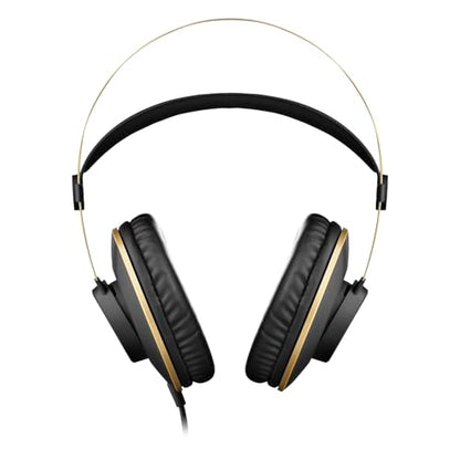 AKG Pro Audio K92 Over-Ear, Closed-Back, Critical Listening and Studio Headphones, Matte Black and Gold