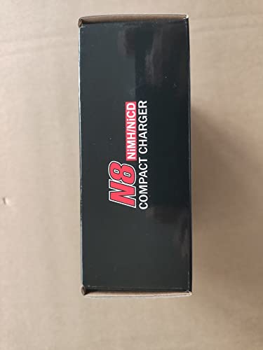 HTRC N8 NiMH Charger for 2-8s Nimh/NiCD Battery Pack(2.4V 3.6V 4.8V 6V 7.2V 8.4V 9.6V) of Airsoft RC Car RC Boat Drone,RC Charger for NiMH/NiCD Battery Pack with Standard/Mini Tamiya Connector