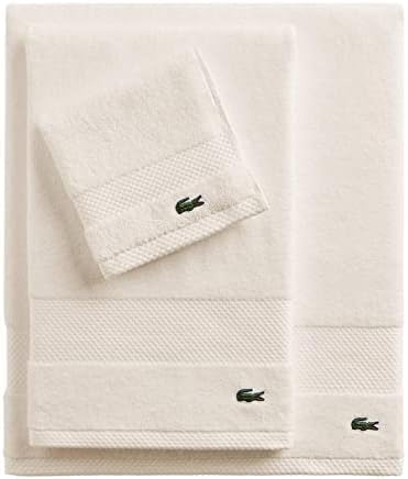 Lacoste Heritage 100% Supima Cotton Hand Towel, Premium Super Soft Bath Towel