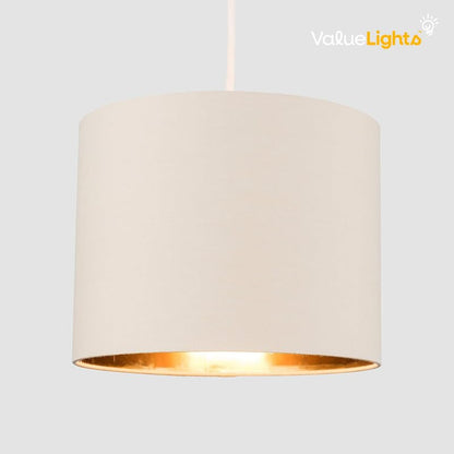 MiniSun | Extra Large Modern Black and Gold Drum Light Shade | Pendant Lights, Home Décor & Improvement Essential | 450mm Shade Width