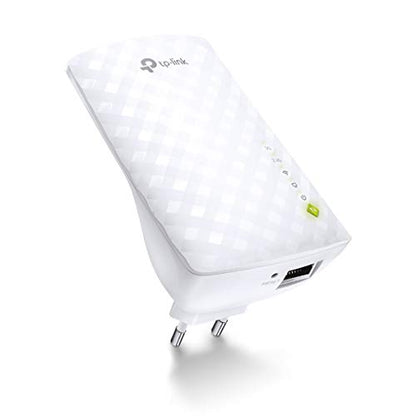 TP-Link RE220 WiFi Extender Booster, Dual-Band AC750 Mbps Range Extender Repeater with Ethernet Port, Connect Wired Devices, Works as a Wireless Adapter, Connect up to 32 Devices,Simple Two-Step Setup