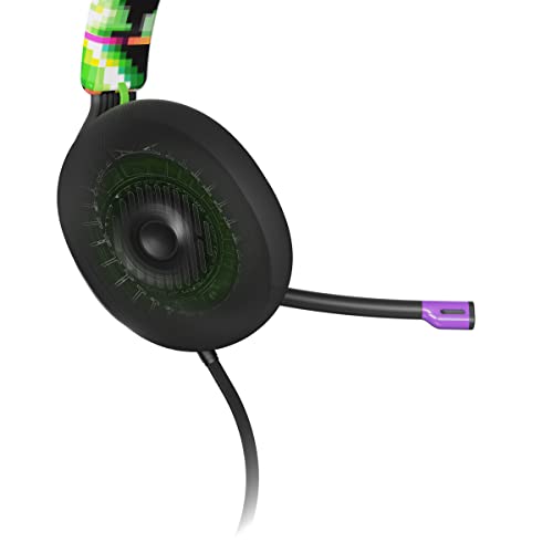 Skullcandy SLYR Pro Multi-Platform Wired Gaming Headset, Removable Mic, Lightweight Design, Ultra-Soft Memory Foam Ear Cushions, Mute and Volume Controls, PC, Xbox, PlayStation - Green Digi-Hype