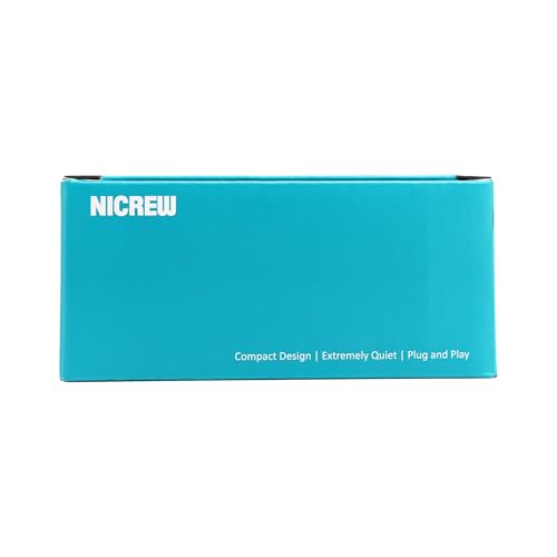 NICREW Air Pump Aquarium Ultra Quiet <33 dB, Nano Silent Mini Oxygen Pump up to 40 L, Accessories for Fish Tanks, 18 L/H, 1.5 W