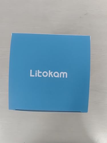 litokam Little elf Indoor Camera - 2K Pet Camera with APP Controlled, Smart Motion, Two-Way Audio, 360° Security Camera Indoor with IR Night Vision, Work with Alexa