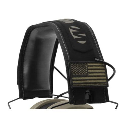 Walkers Razor Slim Shooter Electronic Folding Ear Protection Muffs, Tan Patriot