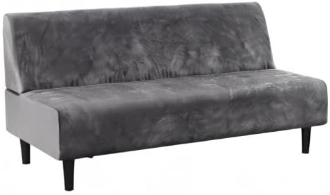 H.VERSAILTEX Real Velvet Futon Cover Armless Sofa Covers Sofa Bed Covers