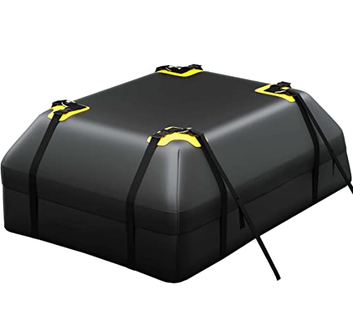 TOOLGUARDS Roof Cargo Bag 15 Cubic for Cars with or without Racks - Rooftop Cargo Bag - car Carriers Rooftop - roof top car Cargo Carrier - Rooftop Cargo Carrier for Top of Vehicle