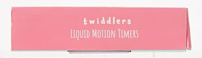 THE TWIDDLERS 5 Liquid Motion Timers Sensory Timer Hourglasses - 14cm, 5 Colours - Kids Water Bubble Lava Lamp Calming Sensory Toys for Autism, Stress Relief, Relaxation, ADHD