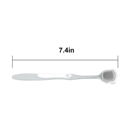 DR PERFECT Soft Tongue Brush Scraper Cleaner Helps Fight Bad Breath Clean Your Tongue Without Hurt Pack Of 4 (GREEN PURPLE BLUE PINK)