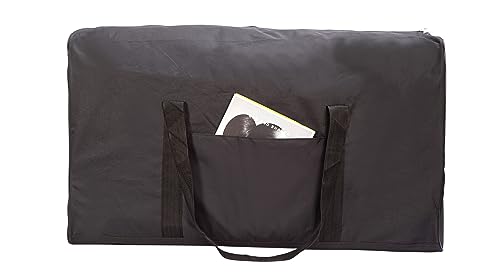 Extra Large Foldable Duffel Bag for Travel – Heavy-Duty Cargo Bag with Zippers & Reinforced Handles, TSA Approved, Water-Resistant, Security strap, black, 88.90 cm, Heavy-duty Cargo Duffel