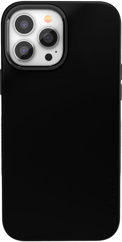 Casely iPhone 13 Pro Case | Compatible with MagSafe | Taupe on Nude | Solid Beige Aesthetic Cream Case