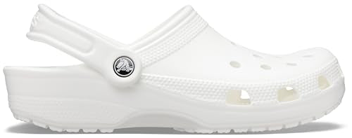 Crocs Unisex Classic Clogs Clogs, White, Size 10 UK Men/ 11 UK Women