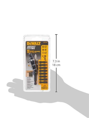DEWALT DWPVTSET Pivot Holder Set with Bit Bar, 10-Piece