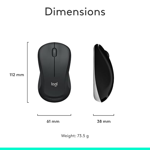 Logitech MK540 Advanced Wireless Keyboard and Mouse Combo for Windows, 2.4 GHz Unifying USB-Receiver, Multimedia Hotkeys, 3-Year Battery Life, for PC, Laptop, QWERTY UK English Layout - Black