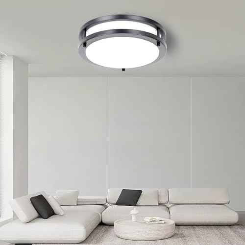 Drosbey 72W LED Flush Mount Ceiling Light Fixture, 16 inch Light Fixtures Ceiling for Kitchen, Bathroom, Bedroom, Garage, Super Bright 7500 Lumens, Daylight White 5000K