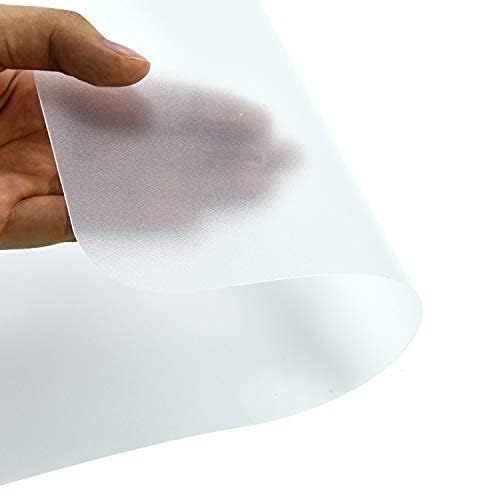 YoleShy 6 Pcs Plastic Placemats, Heat Resistant Washable Table Mats for Dining, Kitchen (17'' x 11''), Clear