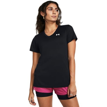 Under Armour Women's Tech SSV- Solid Shirt Black