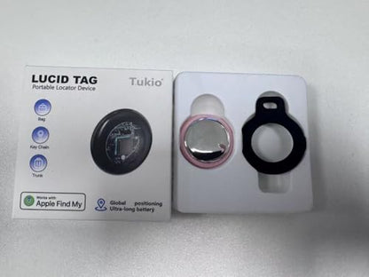 Air Tracker Tag Bluetooth Item Finder-4 Pack, Compatible with Apple Find My APP (iOS Only), 100dB Beep, Smart Tag Replaceable Battery, air tag and Locator for Keys/Luggage/Bags/Wallets etc., Black