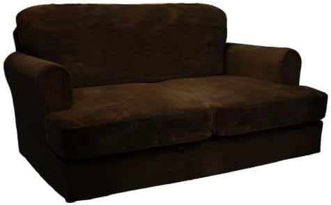 CUCRAF T Cushion Sofa Cover 3 Piece Loveseat Slipcovers, Soft Thick Velvet